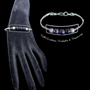 Blue goldstone bracelet