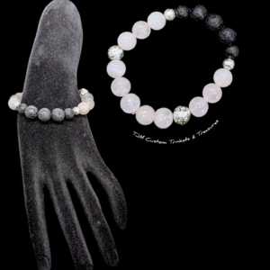 Rose quartz diffuser bracelet