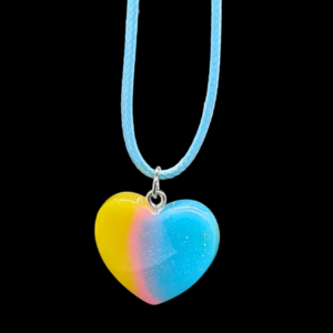 Neon heart/Blue