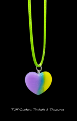 Neon heart/ Green