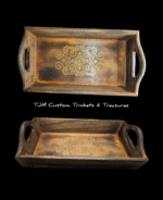 Golden trinket tray