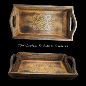 Golden trinket tray