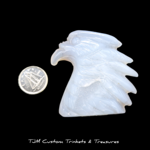 Druzy Eagle Head